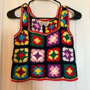 Colorful Crochet Tank Top